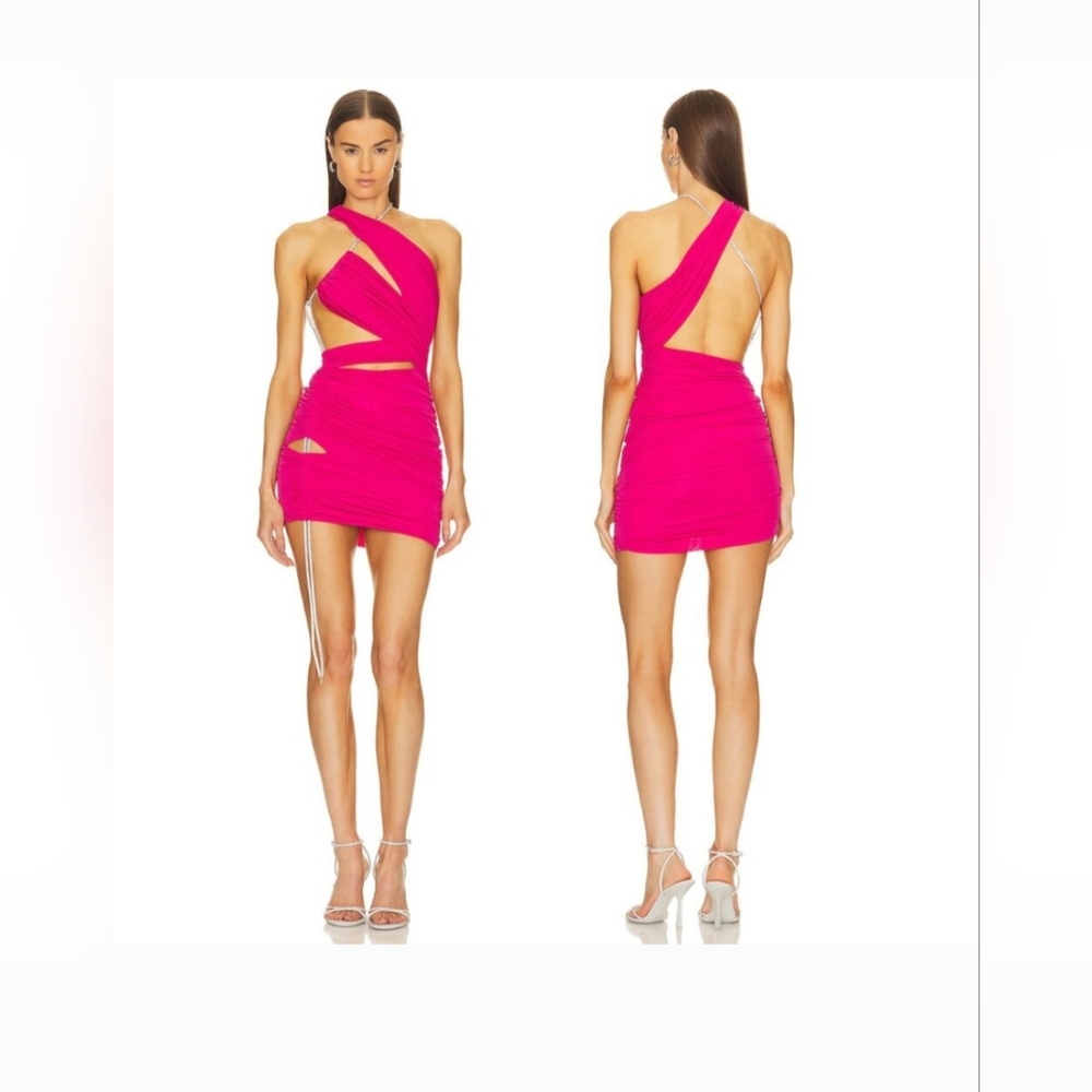 x REVOLVE Marley Midi Dress in Hot Pink - Picture 2 of 2